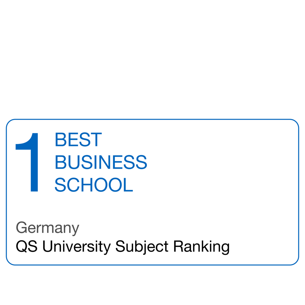 Self-designed ranking signet for best business school in Germany.