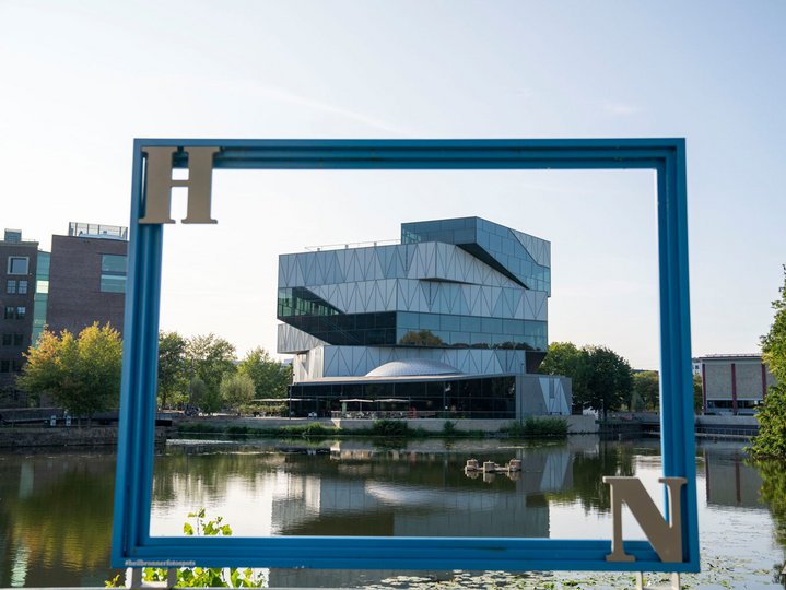 View of the science museum Experimenta in Heilbronn.