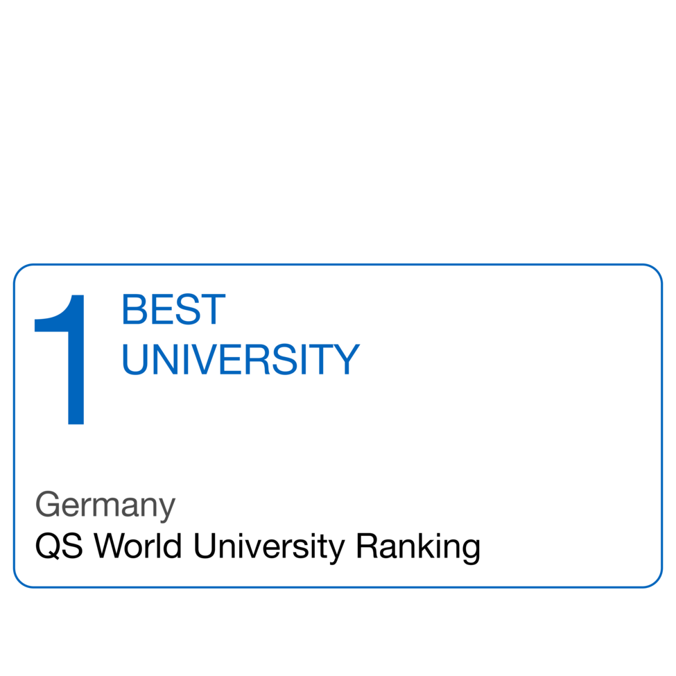 Self-designed ranking signet for best university in Germany.