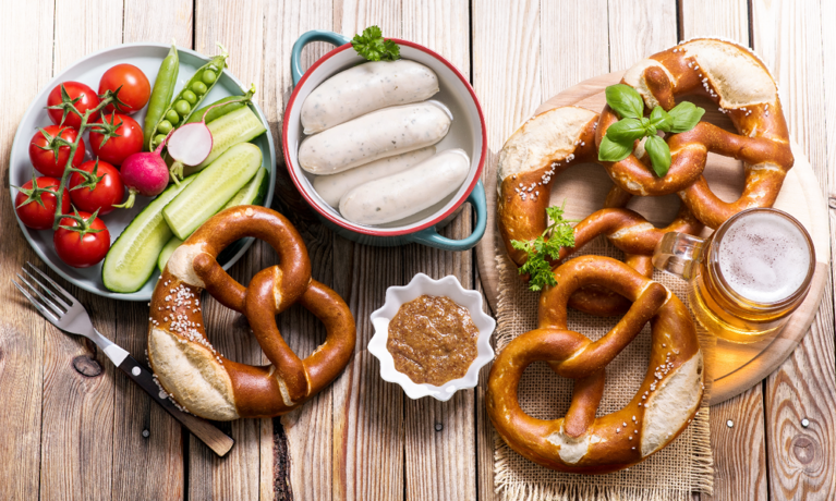 Different food items on the table