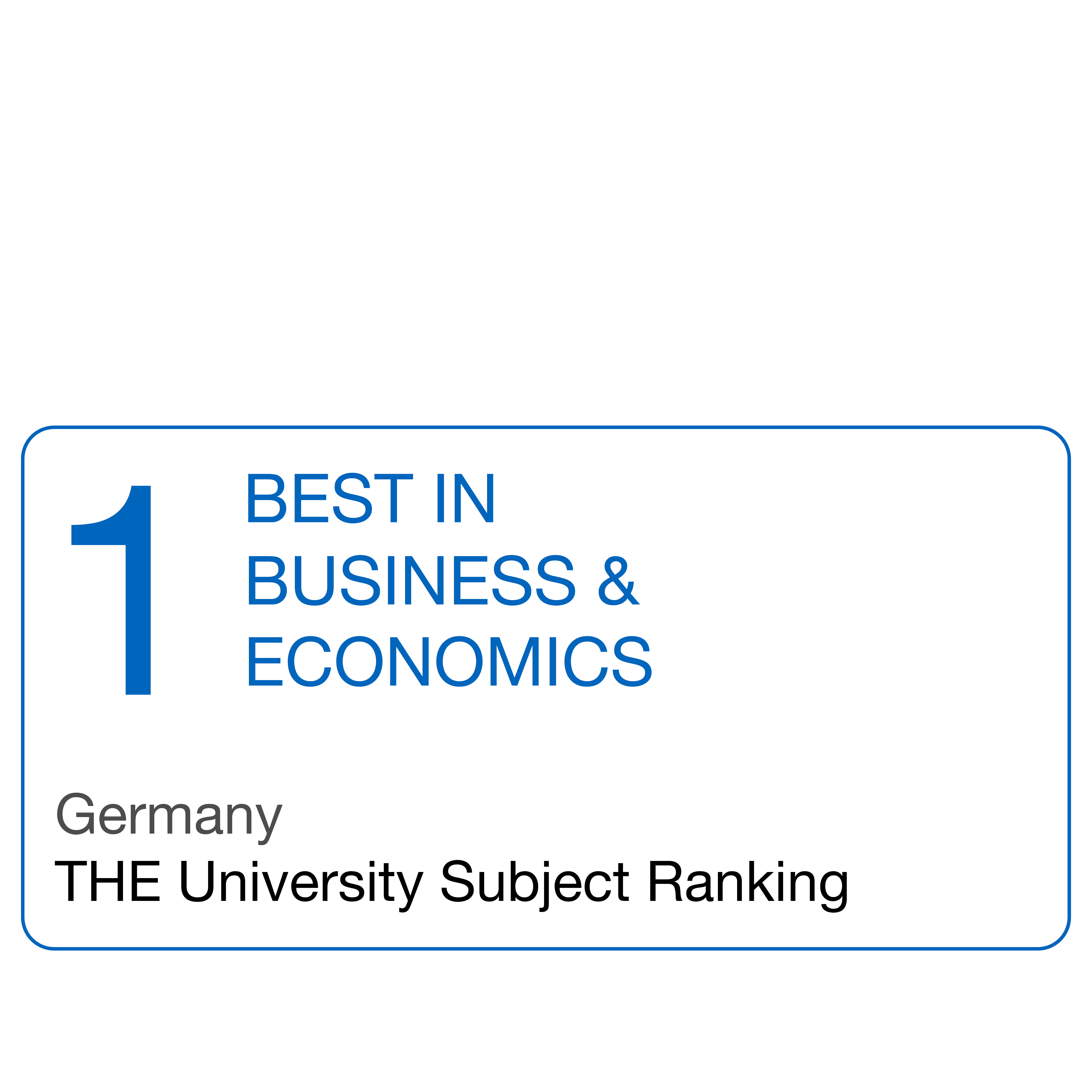 Self-designed ranking signet for best business school in business and economics in Germany